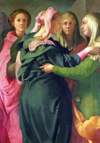 The Visitation (detail) by Jacopo Pontormo